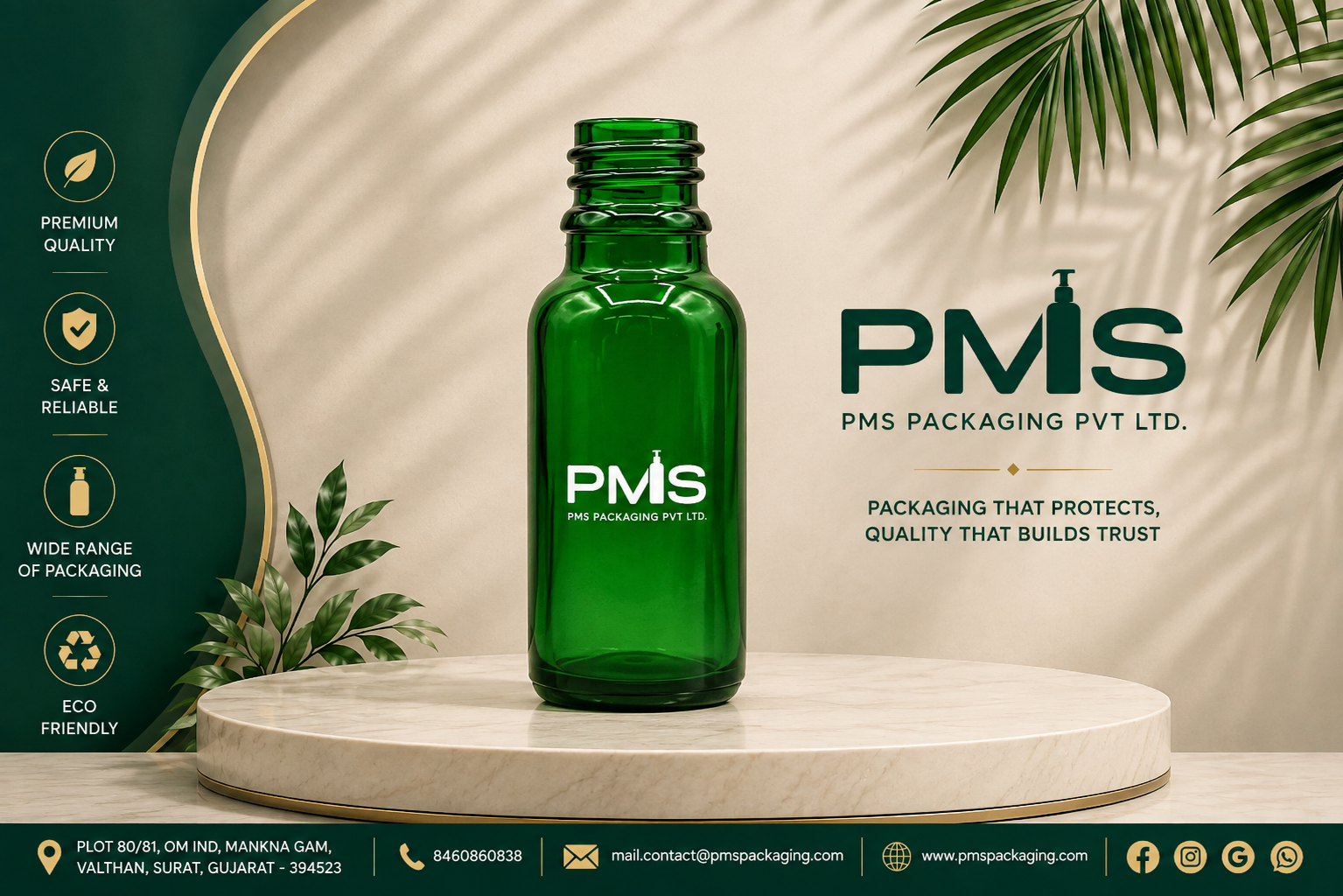 15ML GREEN  DROPPER  18MM NECK GLASS BOTTLE