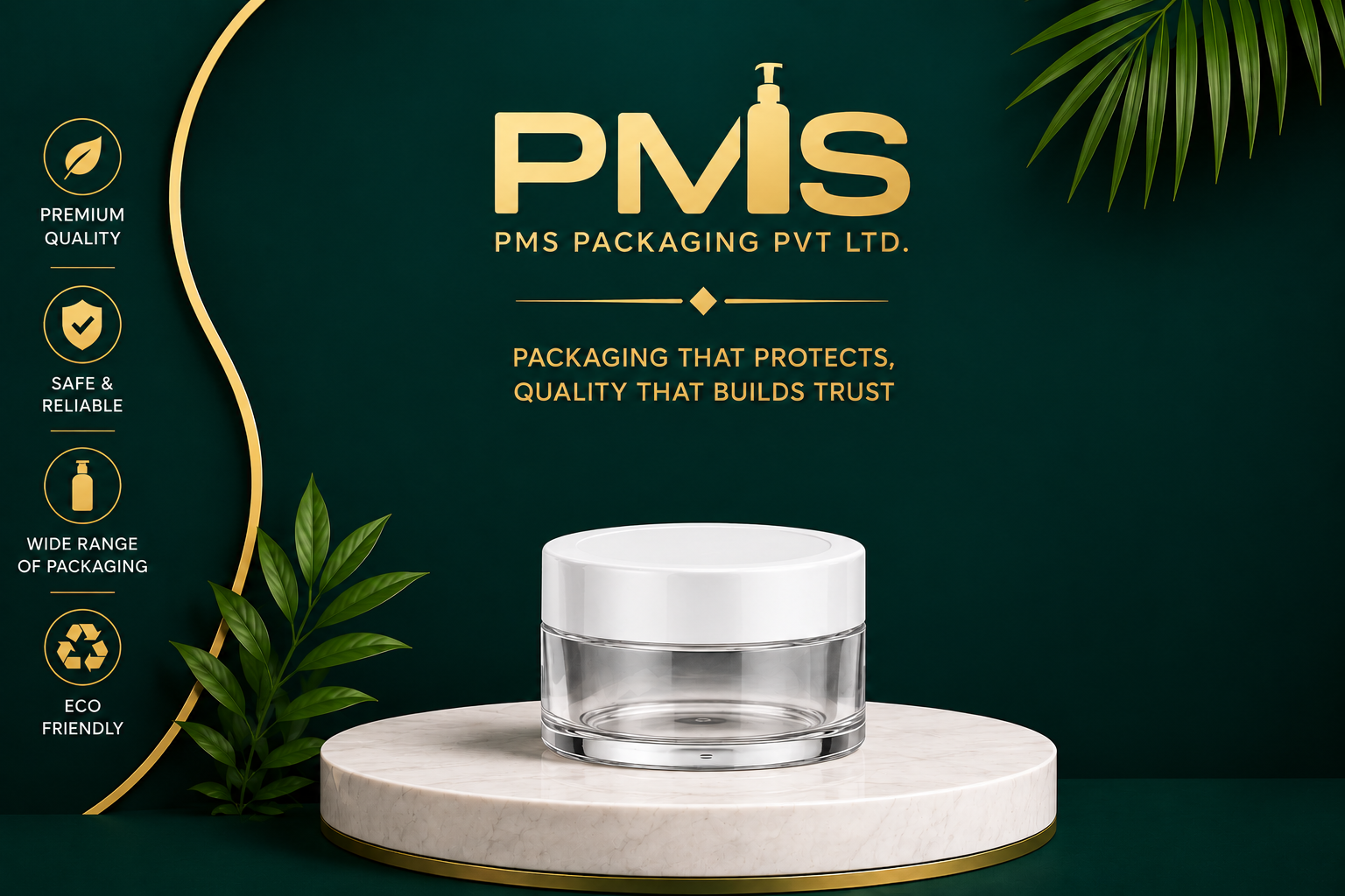 5gm acrylic Jar With  White Cap
