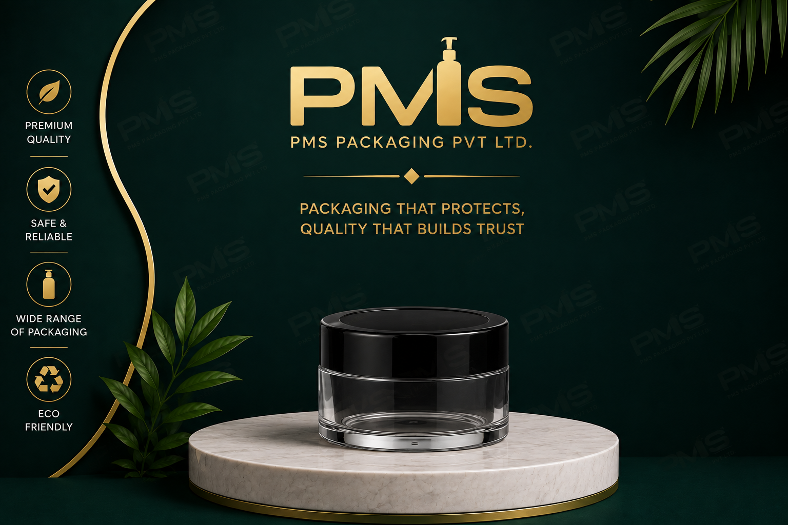 5gm acrylic Jar With Black Cap