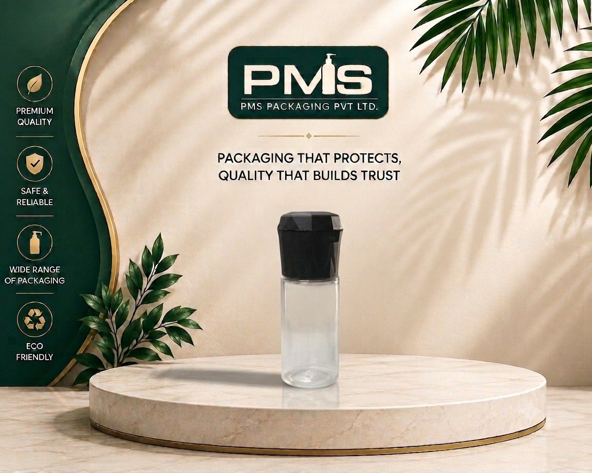15ml  PET Cylinder Transprent 19MM Neck Round Bottle 19MM Black Dimond Cap